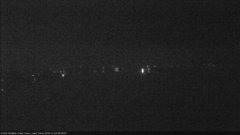 Lake Travis webcam, December 23, 2016 11:40 PM CT