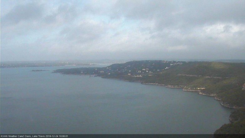 Lake Travis webcam, December 24, 2016 9:20 AM CT
