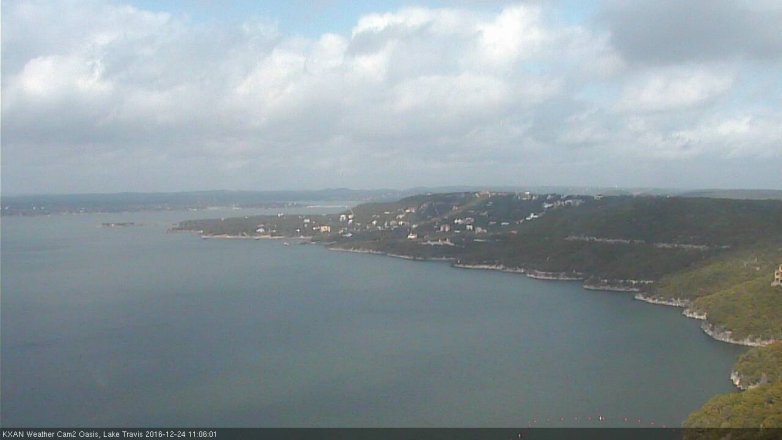 Lake Travis webcam, December 24, 2016 10:20 AM CT