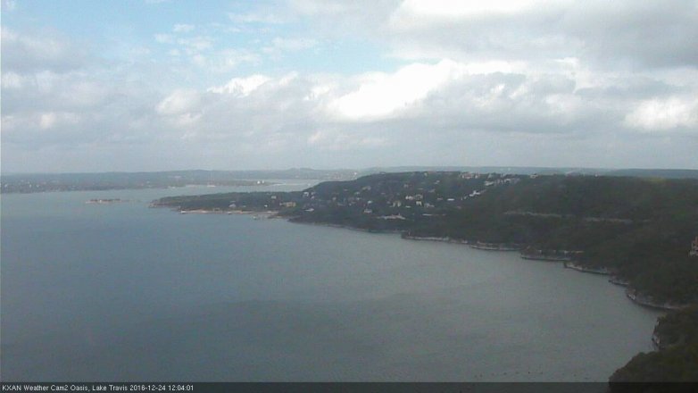 Lake Travis webcam, December 24, 2016 11:15 AM CT