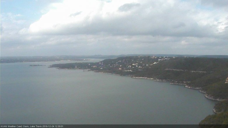 Lake Travis webcam, December 24, 2016 11:50 AM CT