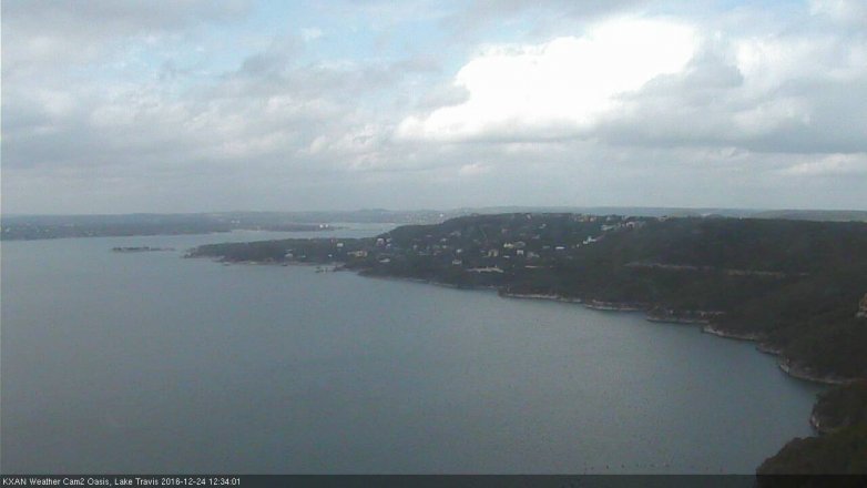 Lake Travis webcam, December 24, 2016 11:55 AM CT