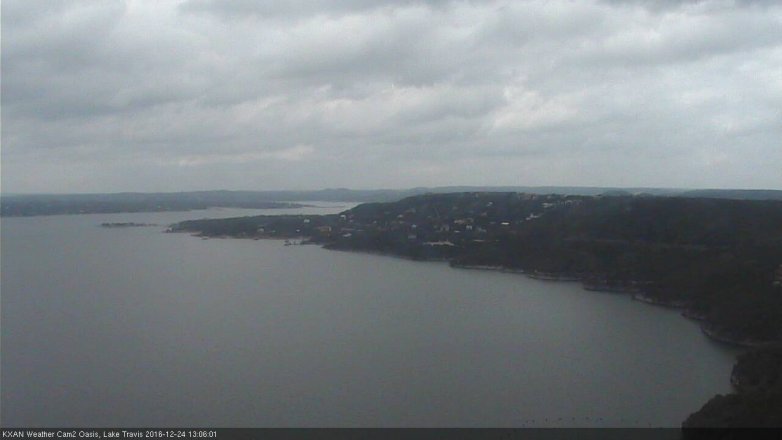 Lake Travis webcam, December 24, 2016 12:10 PM CT