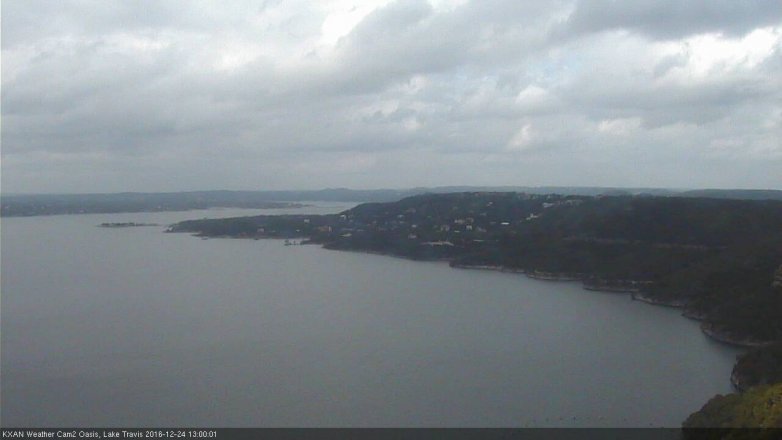 Lake Travis webcam, December 24, 2016 12:15 PM CT