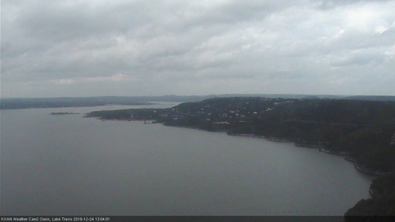 Lake Travis webcam, December 24, 2016 12:25 PM CT