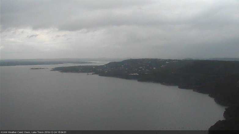 Lake Travis webcam, December 24, 2016 2:10 PM CT