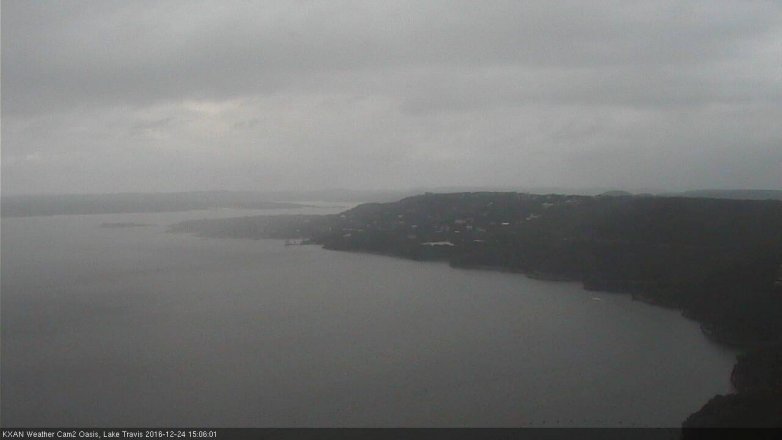 Lake Travis webcam, December 24, 2016 2:35 PM CT