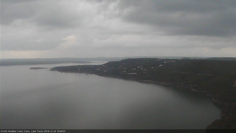 Lake Travis webcam, December 24, 2016 3:20 PM CT