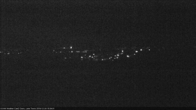 Lake Travis webcam, December 24, 2016 5:40 PM CT