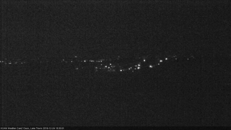 Lake Travis webcam, December 24, 2016 6:50 PM CT
