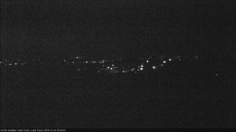 Lake Travis webcam, December 24, 2016 7:50 PM CT
