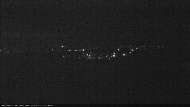 Lake Travis webcam, December 24, 2016 8:10 PM CT