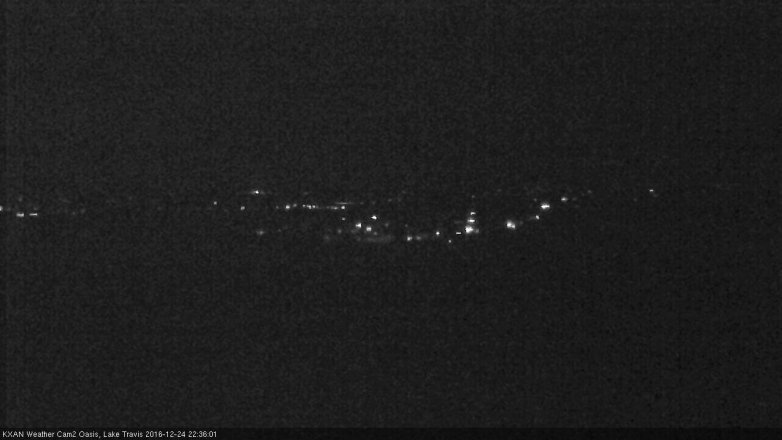 Lake Travis webcam, December 24, 2016 10:05 PM CT