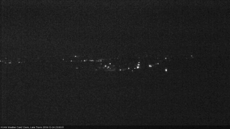 Lake Travis webcam, December 24, 2016 10:25 PM CT