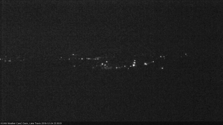 Lake Travis webcam, December 24, 2016 10:35 PM CT