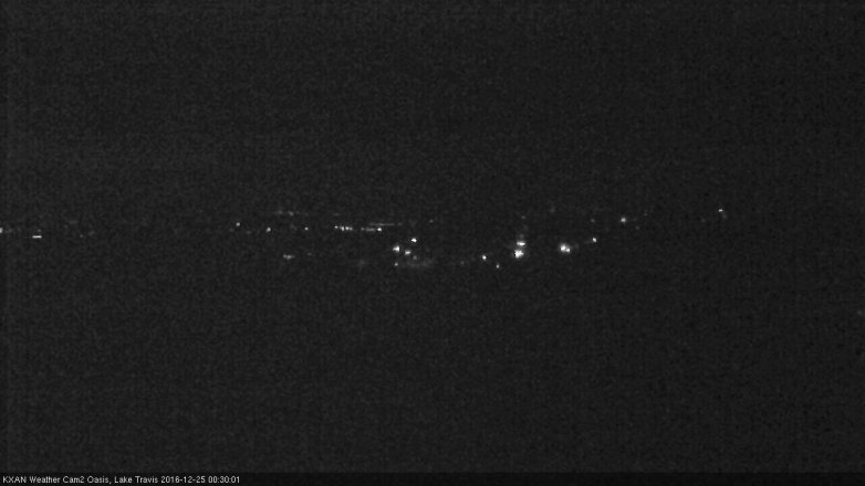 Lake Travis webcam, December 24, 2016 11:35 PM CT