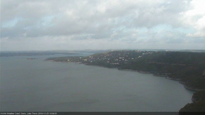 Lake Travis webcam, December 25, 2016 9:15 AM CT