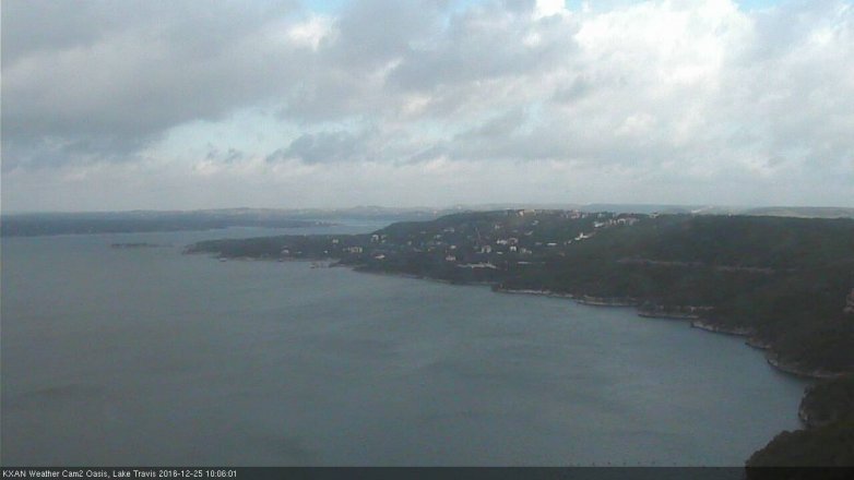 Lake Travis webcam, December 25, 2016 9:25 AM CT