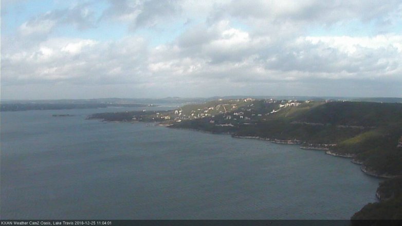 Lake Travis webcam, December 25, 2016 10:15 AM CT