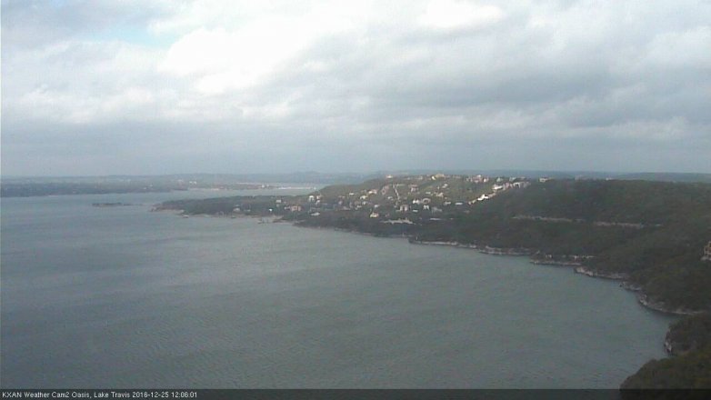 Lake Travis webcam, December 25, 2016 11:20 AM CT