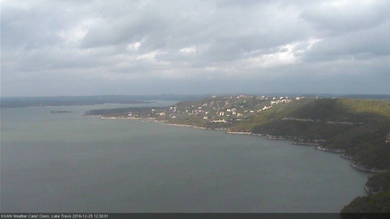 Lake Travis webcam, December 25, 2016 11:50 AM CT