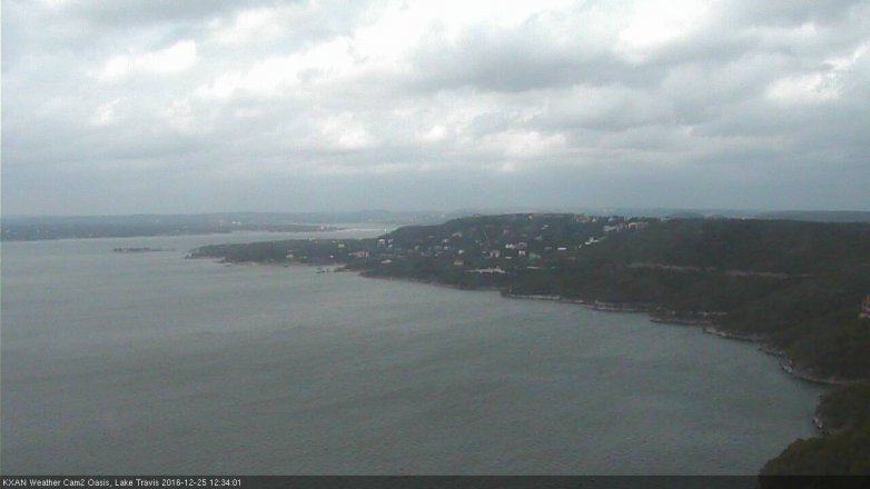 Lake Travis webcam, December 25, 2016 11:55 AM CT