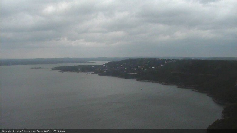 Lake Travis webcam, December 25, 2016 12:25 PM CT