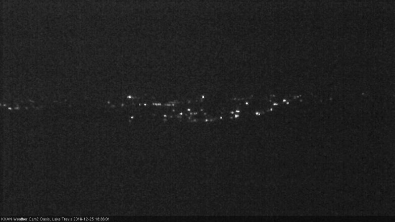 Lake Travis webcam, December 25, 2016 5:55 PM CT