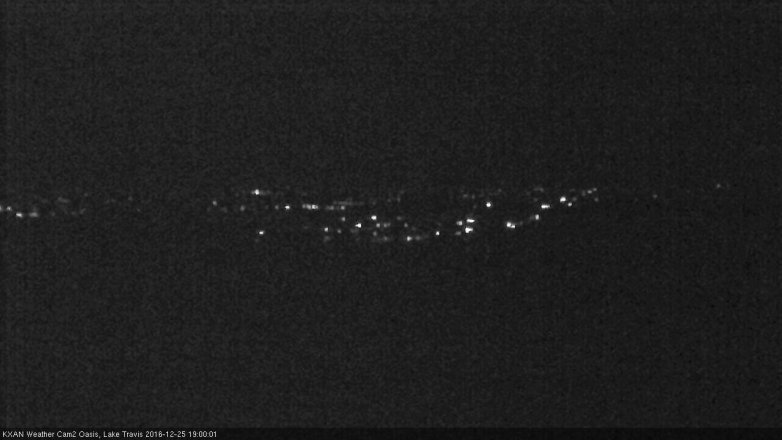 Lake Travis webcam, December 25, 2016 6:30 PM CT
