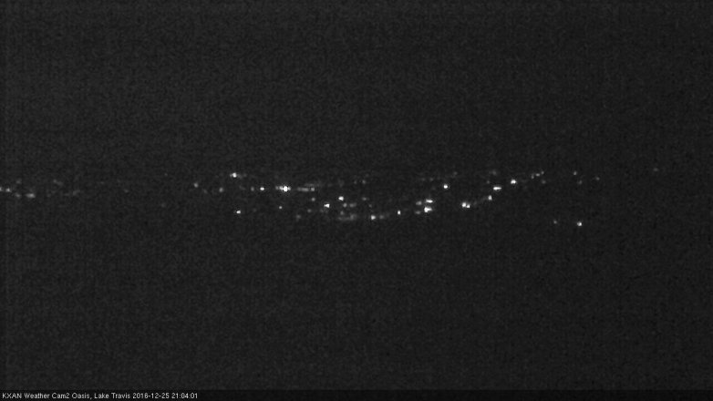 Lake Travis webcam, December 25, 2016 8:35 PM CT