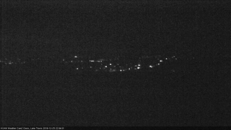 Lake Travis webcam, December 25, 2016 9:10 PM CT