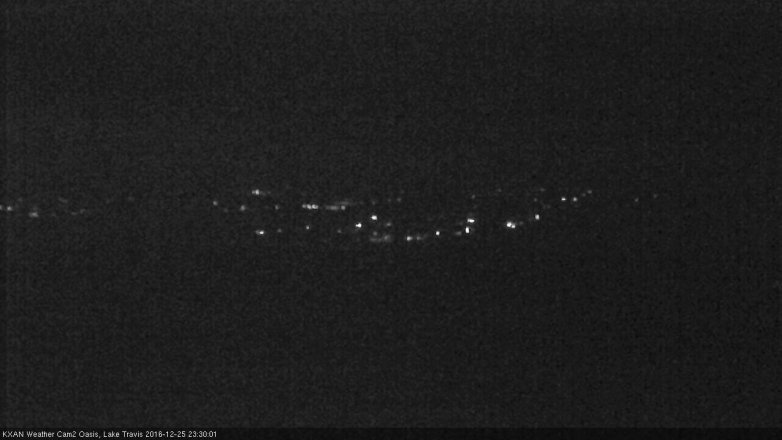 Lake Travis webcam, December 25, 2016 10:40 PM CT