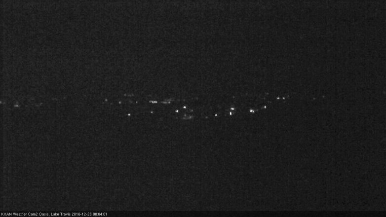 Lake Travis webcam, December 25, 2016 11:30 PM CT