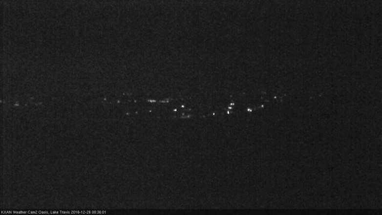 Lake Travis webcam, December 25, 2016 11:50 PM CT
