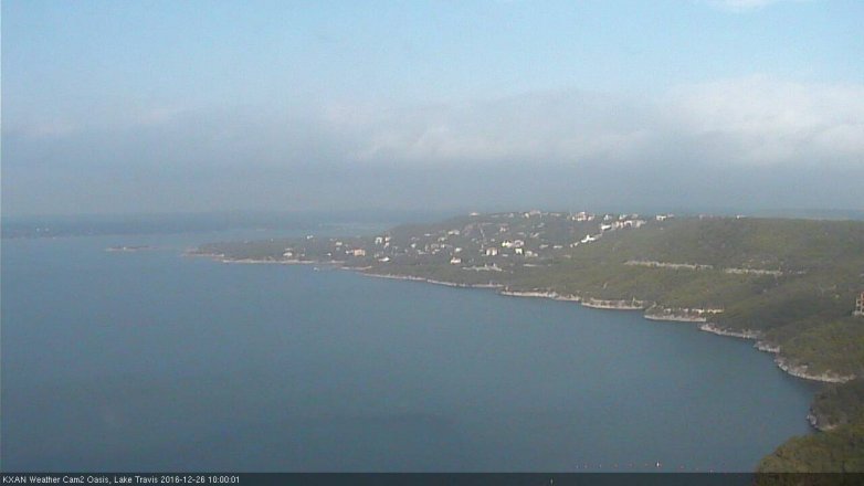 Lake Travis webcam, December 26, 2016 9:10 AM CT