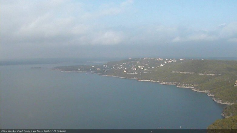 Lake Travis webcam, December 26, 2016 9:20 AM CT