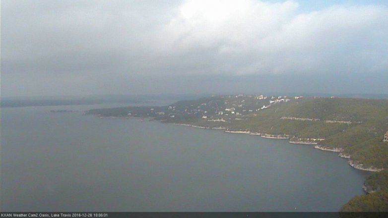 Lake Travis webcam, December 26, 2016 9:30 AM CT