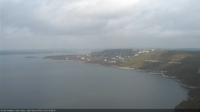 Lake Travis webcam, December 26, 2016 9:35 AM CT
