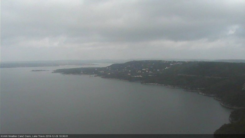 Lake Travis webcam, December 26, 2016 9:55 AM CT