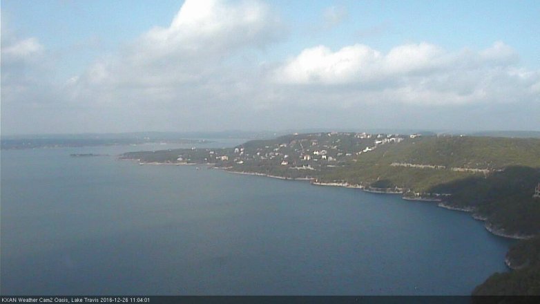 Lake Travis webcam, December 26, 2016 10:15 AM CT