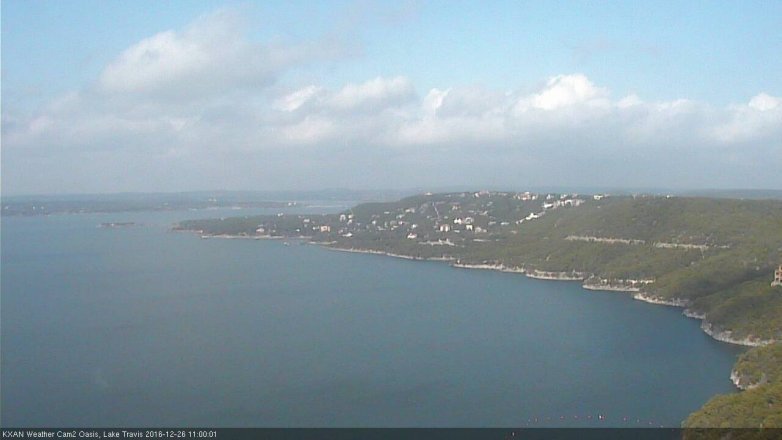 Lake Travis webcam, December 26, 2016 10:20 AM CT