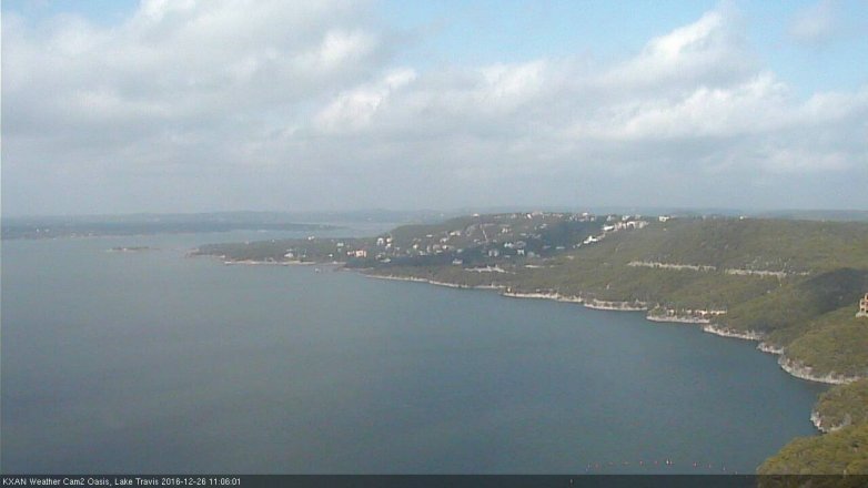 Lake Travis webcam, December 26, 2016 10:30 AM CT