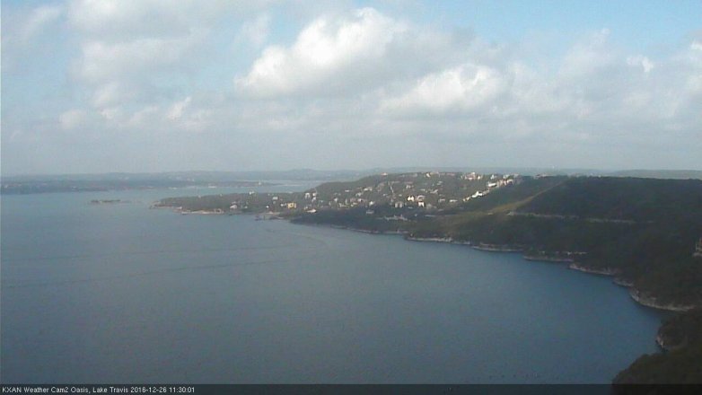 Lake Travis webcam, December 26, 2016 11:00 AM CT
