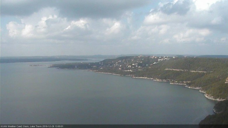 Lake Travis webcam, December 26, 2016 12:15 PM CT