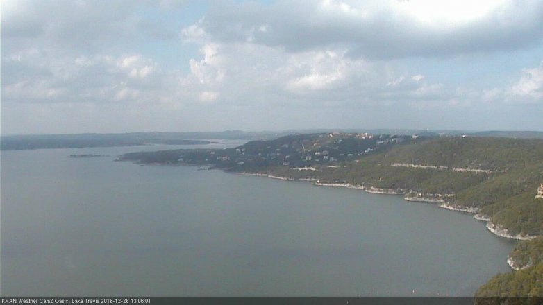 Lake Travis webcam, December 26, 2016 12:35 PM CT