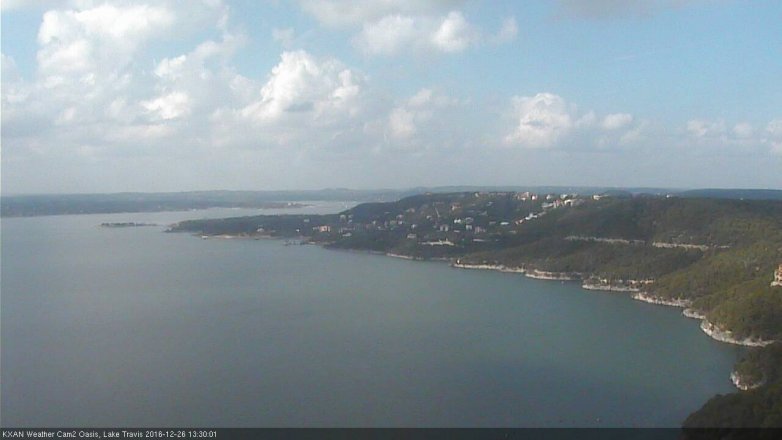 Lake Travis webcam, December 26, 2016 12:55 PM CT