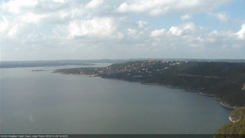 Lake Travis webcam, December 26, 2016 1:45 PM CT