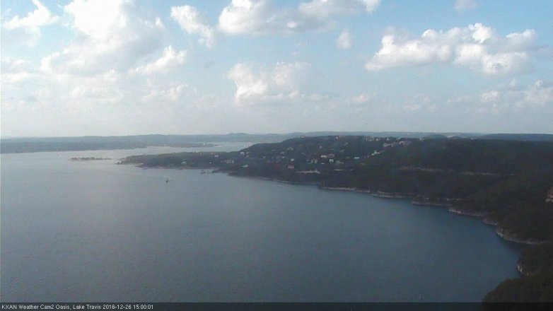 Lake Travis webcam, December 26, 2016 2:25 PM CT