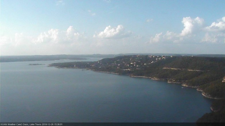 Lake Travis webcam, December 26, 2016 2:40 PM CT
