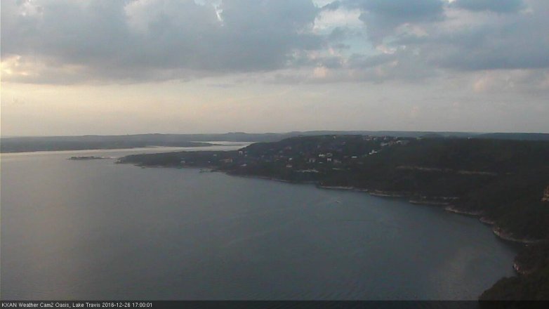 Lake Travis webcam, December 26, 2016 4:05 PM CT